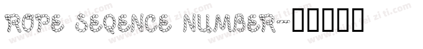 rope seqence number字体转换